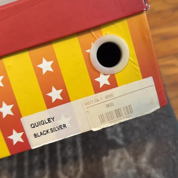 Jeffrey Campbell. Quigley leather Black studded boots. Size US 7. - Picture 4 of 6